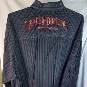 COPY - Harley Davidson Embroidered Dress Shirt Size 3XL